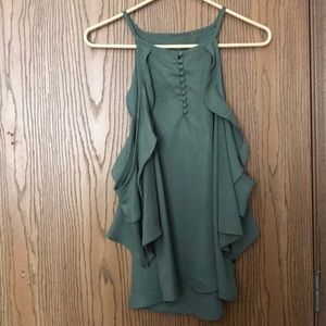 Green Flowy Tank Top